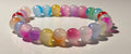 Glass bead bracelet multicoloured